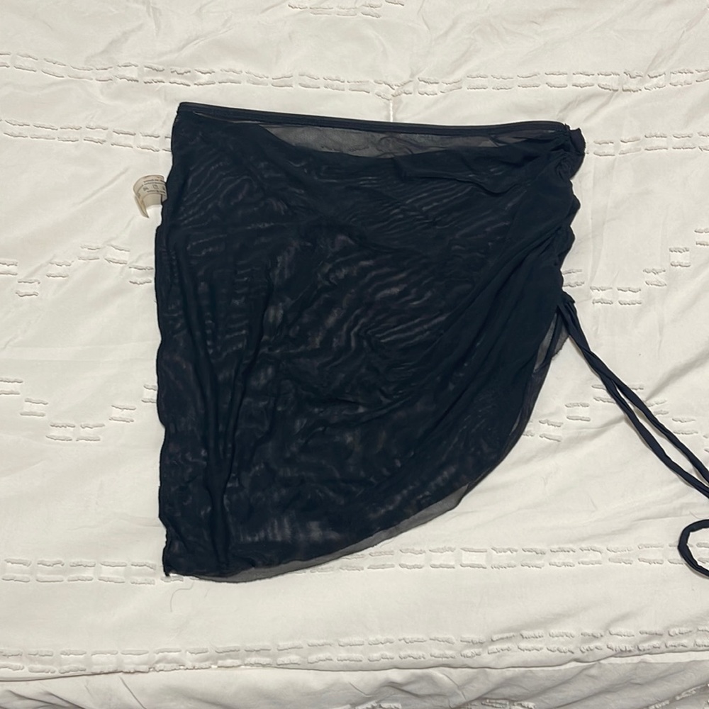 Black skirt cover up